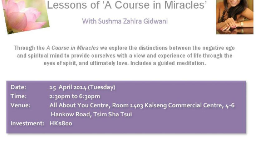 Lessons of ‘A Course in Miracles’